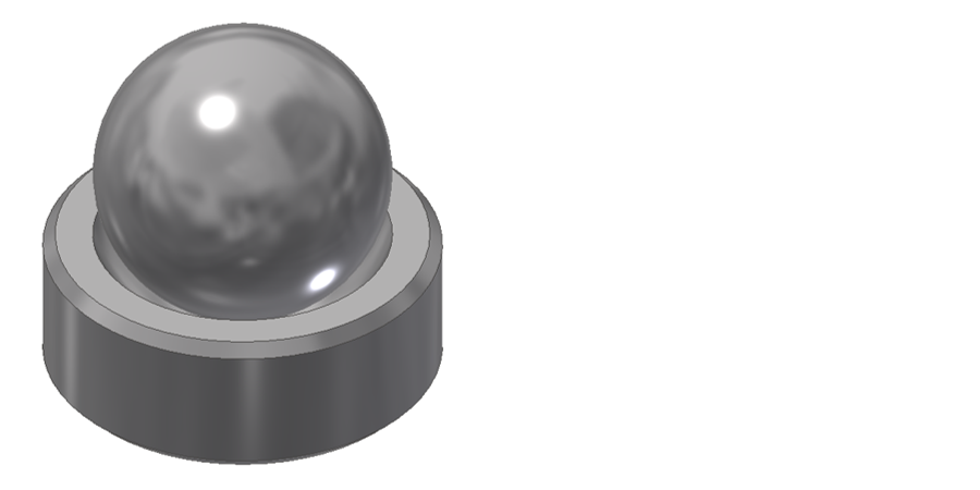 Hertzian contact stress: a sphere or ball in a spherical socket