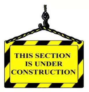 a construction sign stating this section is under development