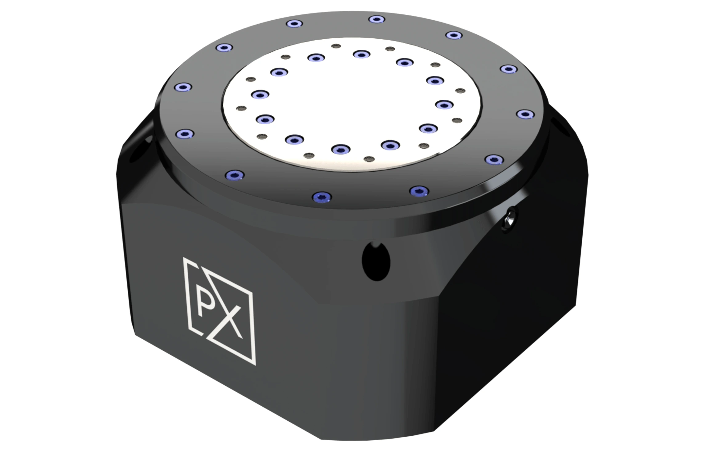 A picture of a 90 mm diameter 80059 series rotary positioning system